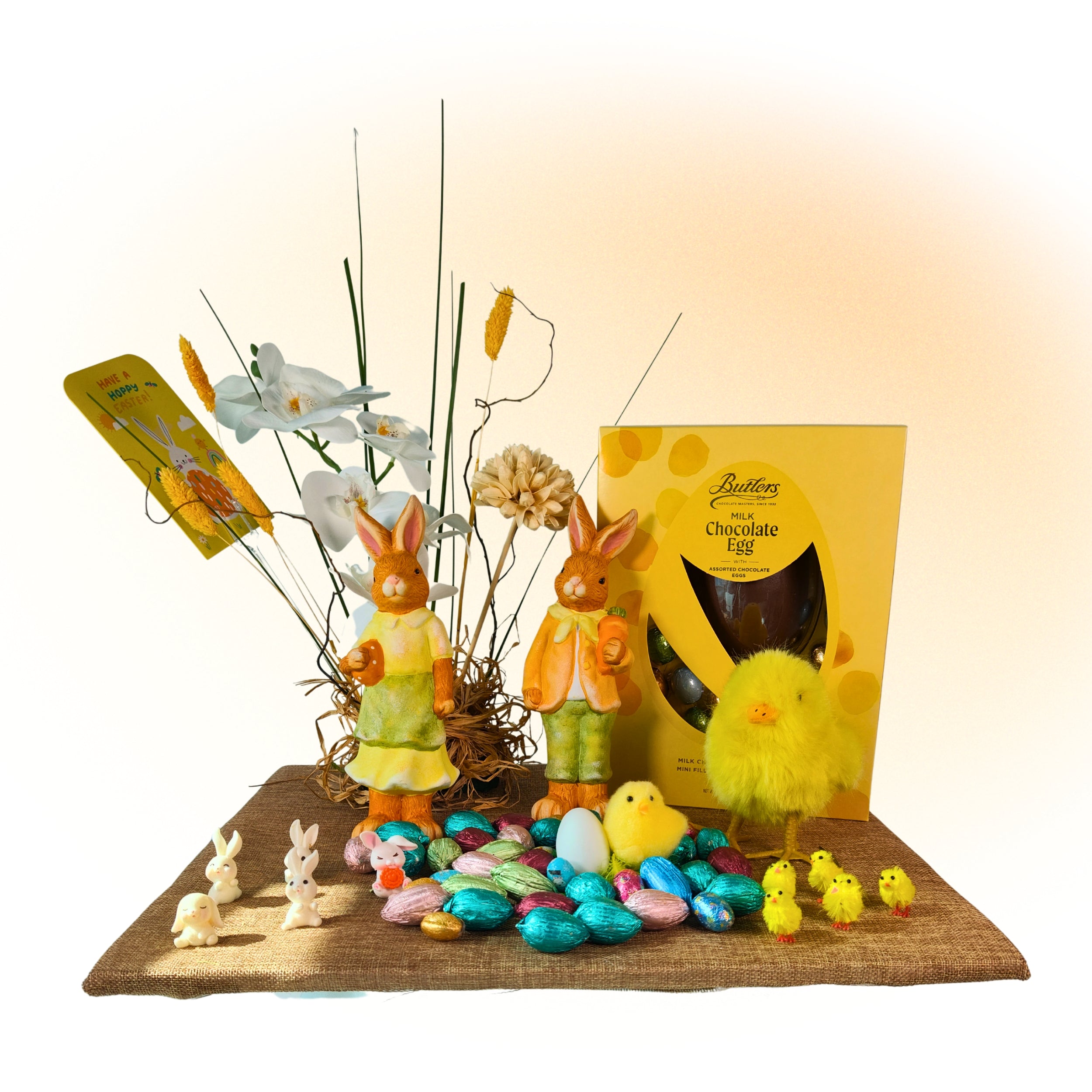 Easter Bunny Chocolate Setup