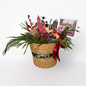 Natural Basket Christmas Hamper