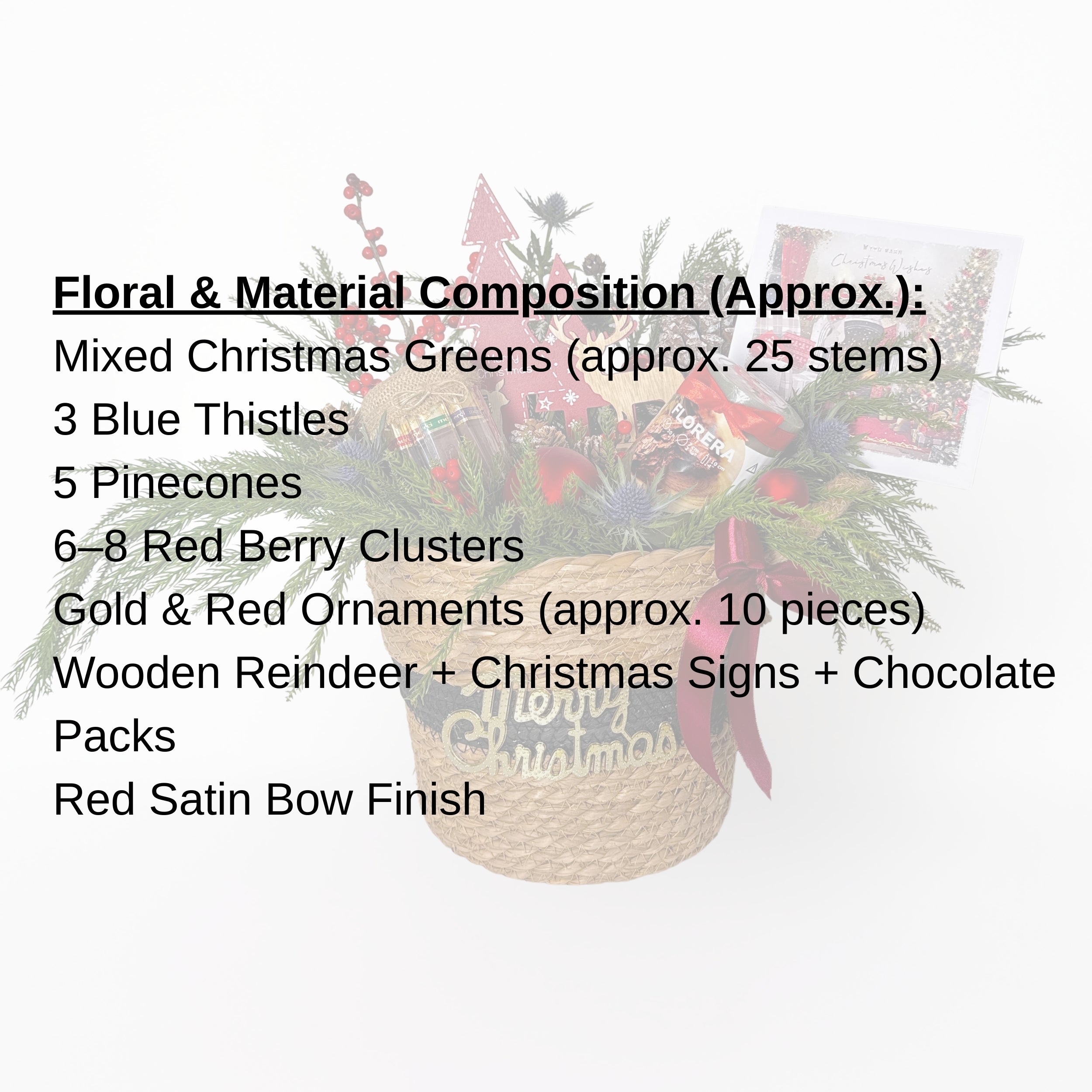 Natural Basket Christmas Hamper