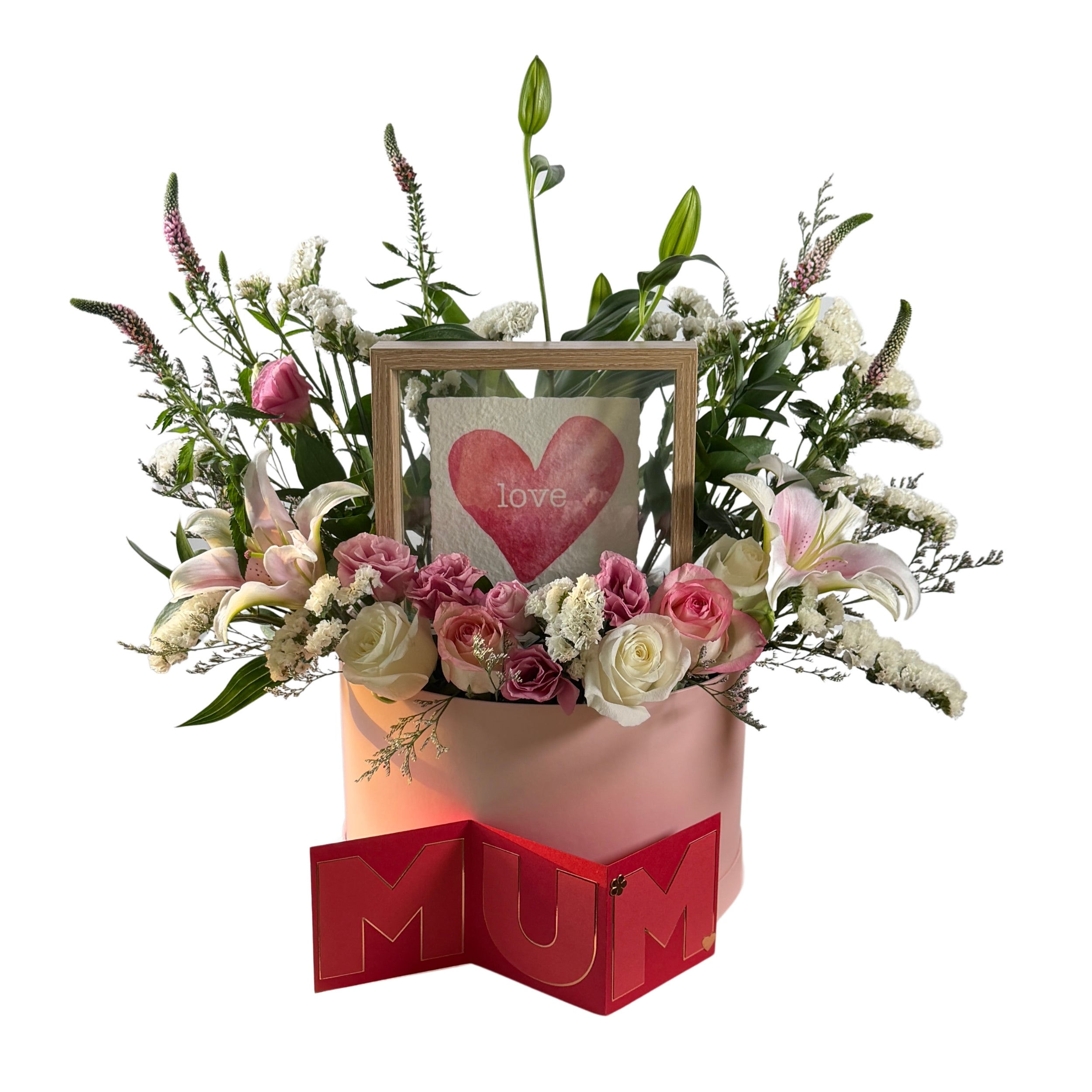 Luxury Heart Flower Box
