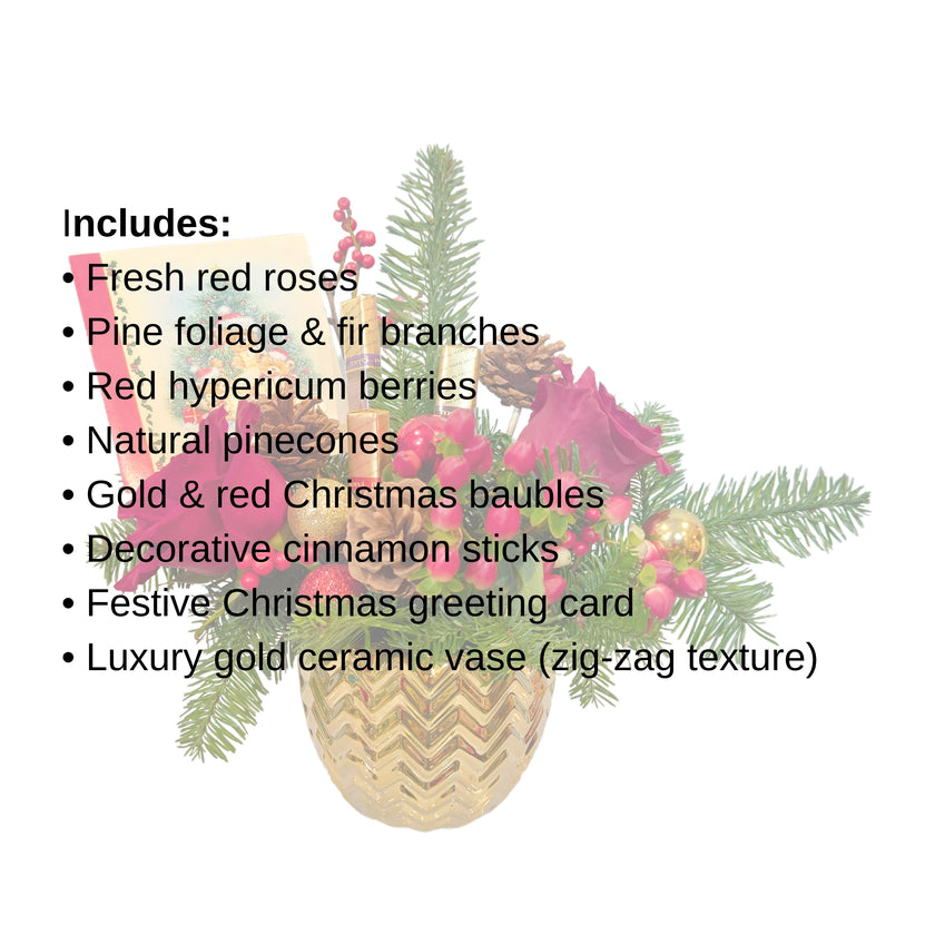 Golden Pine & Ruby Rose Christmas