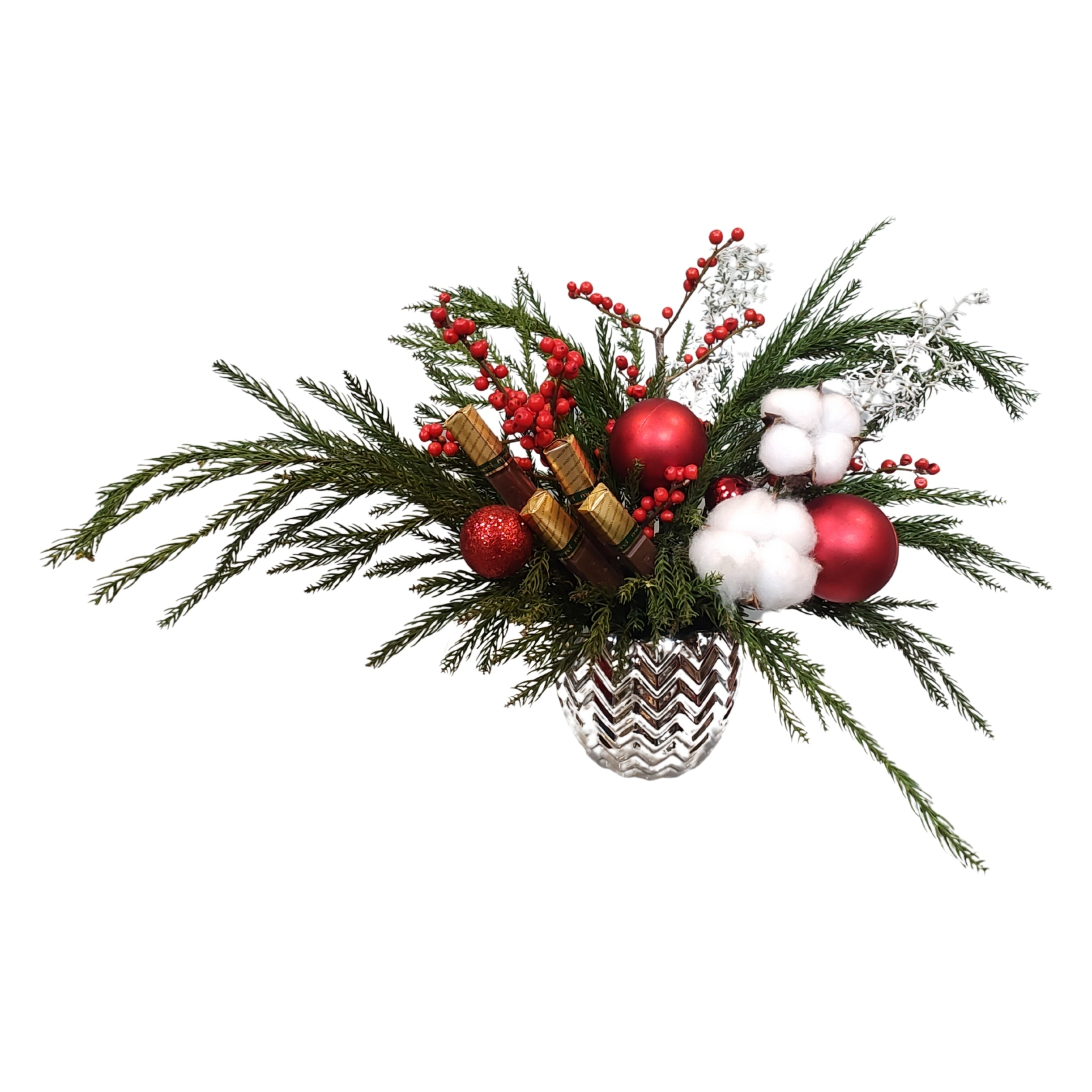 Cotton & Cinnamon Christmas Vase