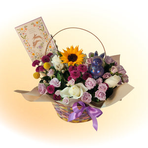 Sunflower Easter Joy Basket