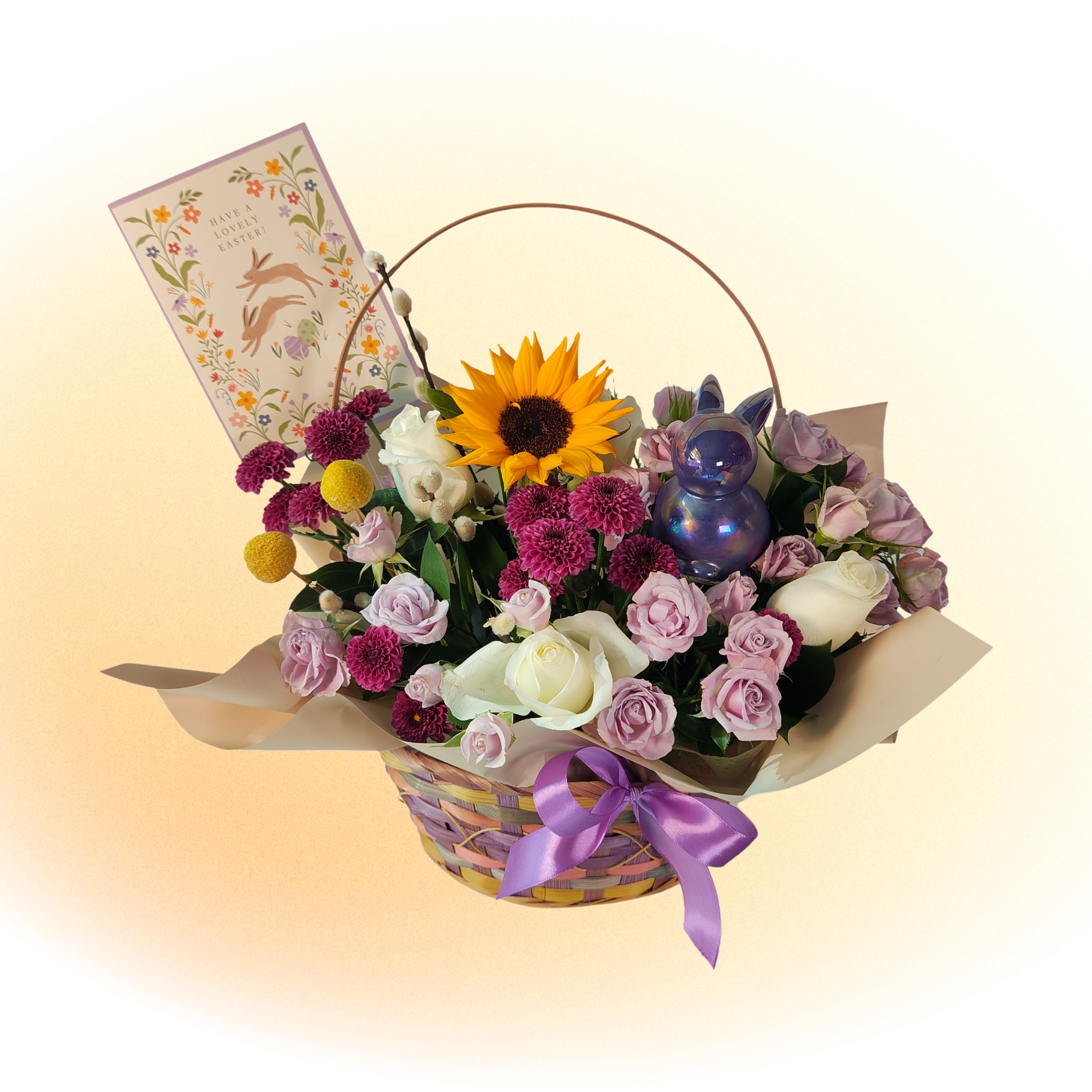 Sunflower Easter Joy Basket