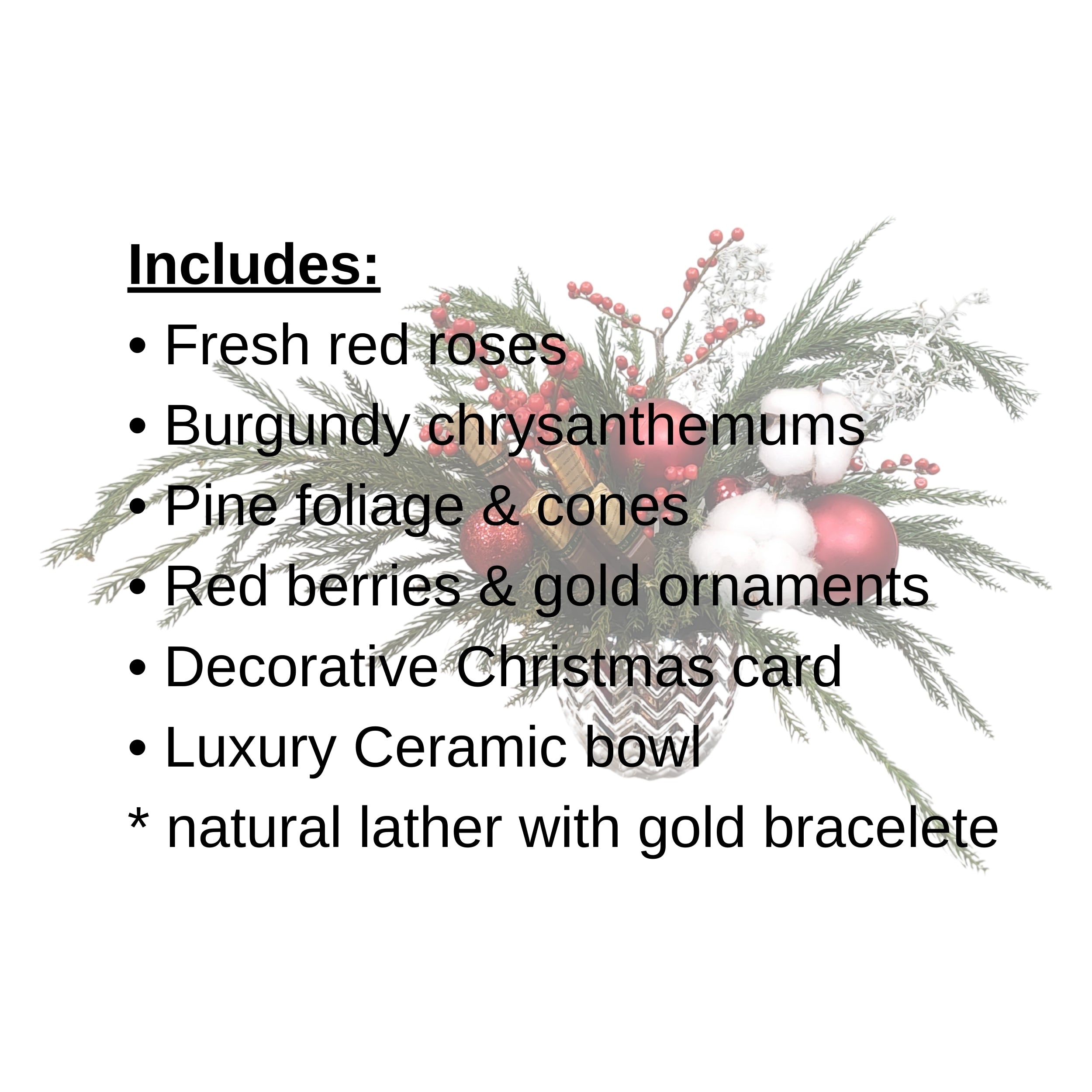 Cotton & Cinnamon Christmas Vase