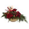 Ruby Rose Christmas Centerpiece