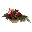 Ruby Rose Christmas Centerpiece