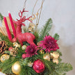 Luxury Reindeer & Red Candle Festive