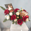 Festive Roses & Lisianthus  Christmas Bowl