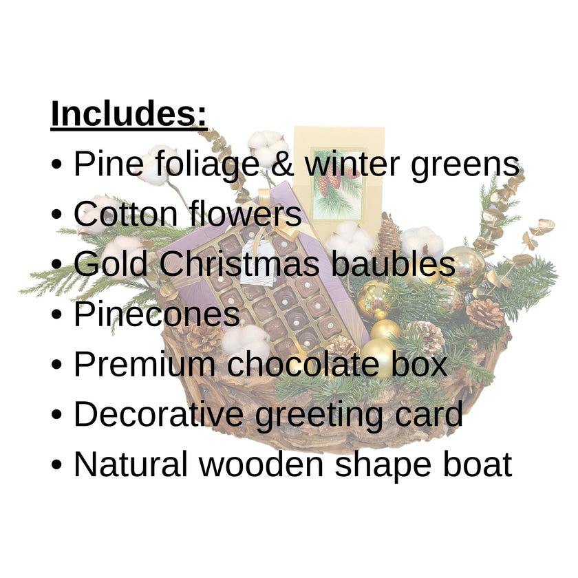 Cotton & Chocolate Festive Boat