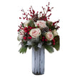Winter Rose & Berry Vase