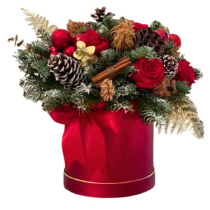 Premium Red Rose & Cinnamon Festive