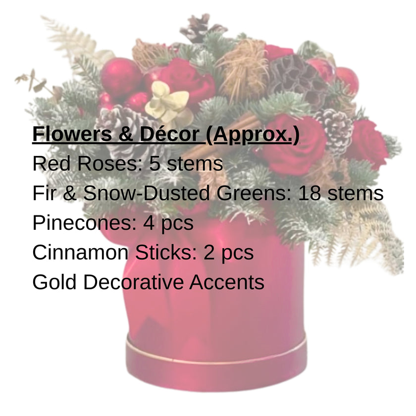 Premium Red Rose & Cinnamon Festive