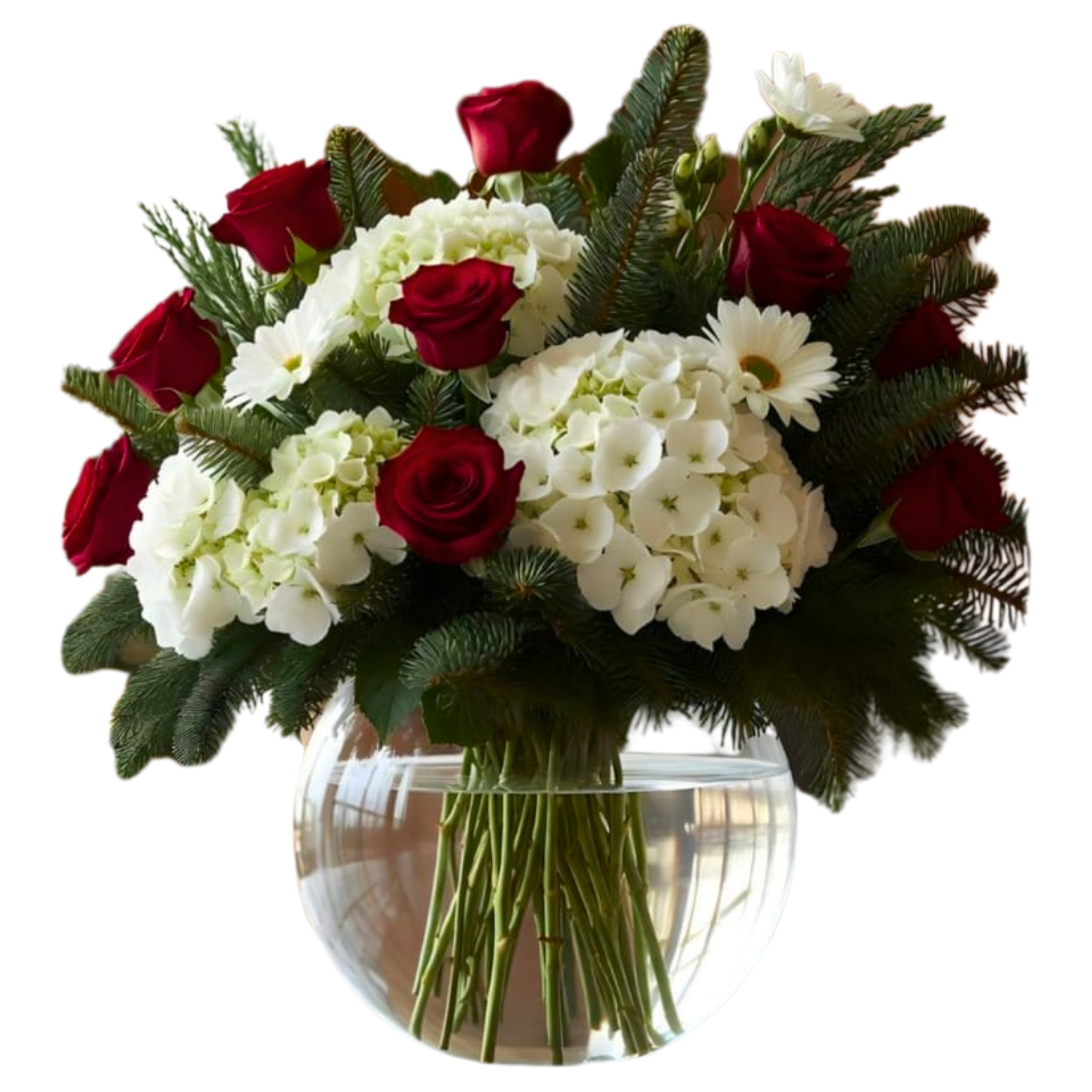 Hydrangea & Rose Christmas