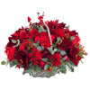 Luxury Red Amaryllis & Berry  Christmas Basket