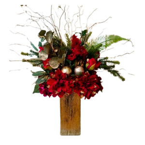 Grand Festive Floral Statement Vase