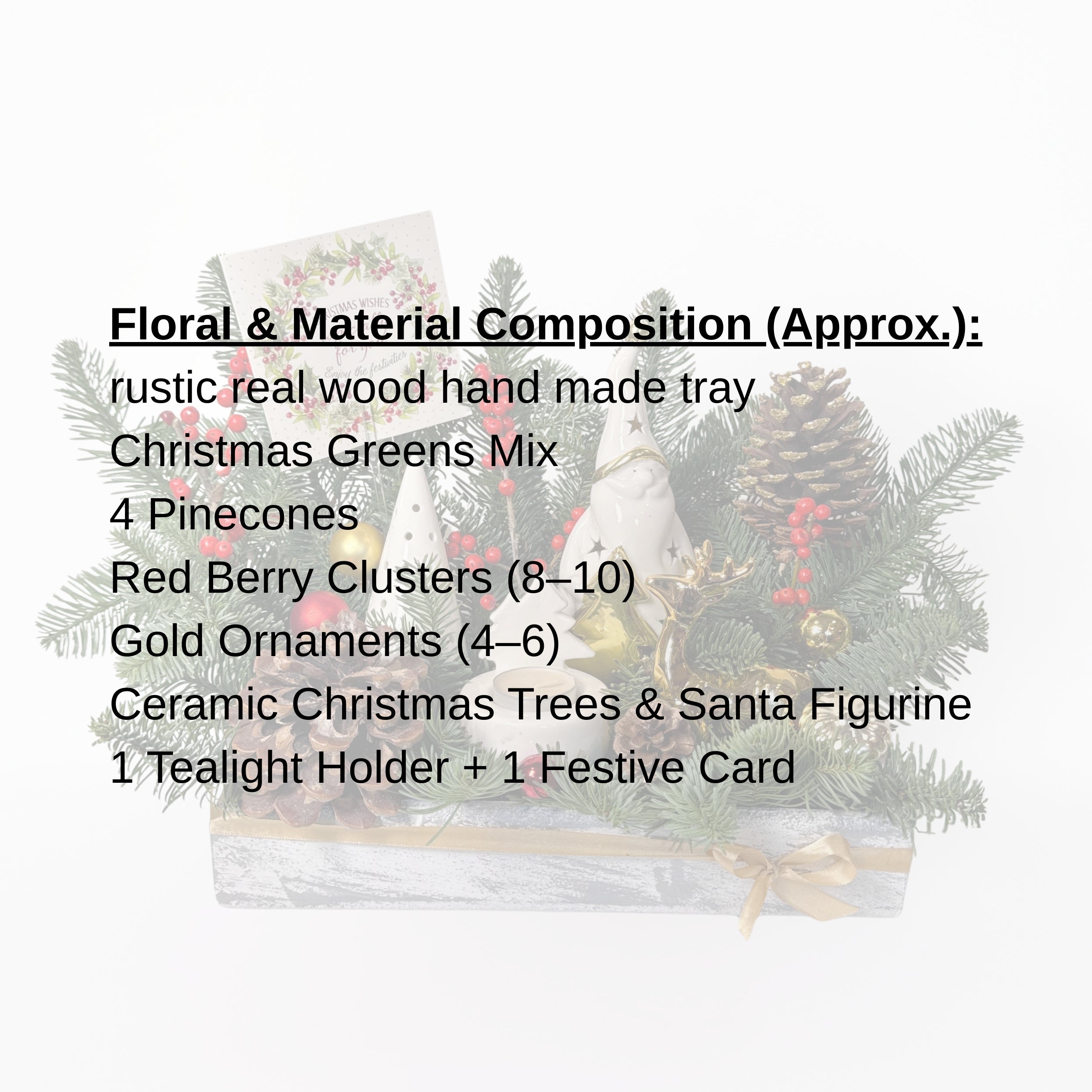 Ceramic Christmas Forest Arrangement