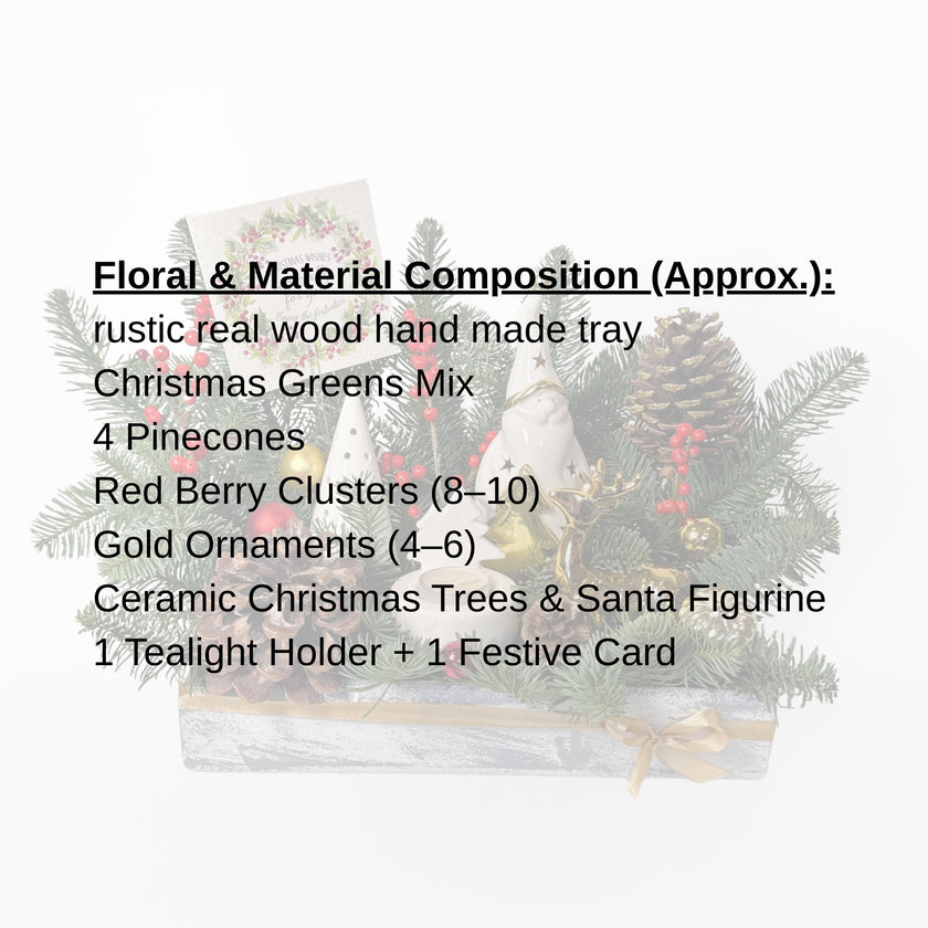 Ceramic Christmas Forest Arrangement