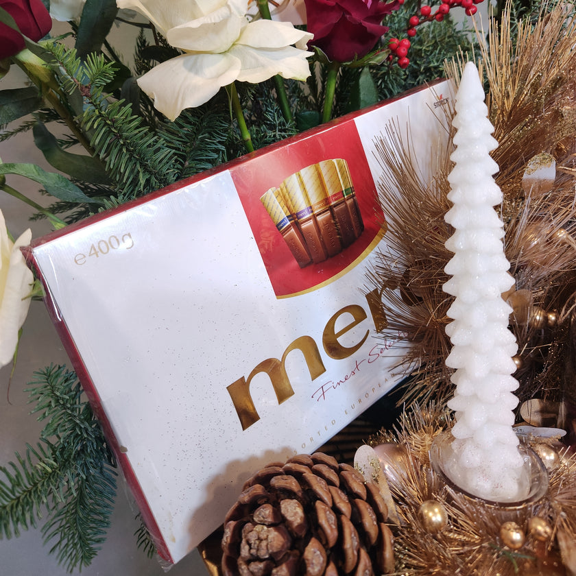 Golden Wreath & Luxury  Gift Arrangement