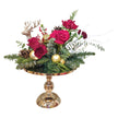 Royal Gold Pedestal  Christmas Arrangement