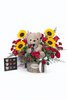 Sunshine Love Teddy Basket with Chocolates