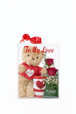 To My Love – Valentine Teddy & Roses Gift Box
